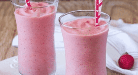 Super Fácil e Cremoso Milkshake De Morango