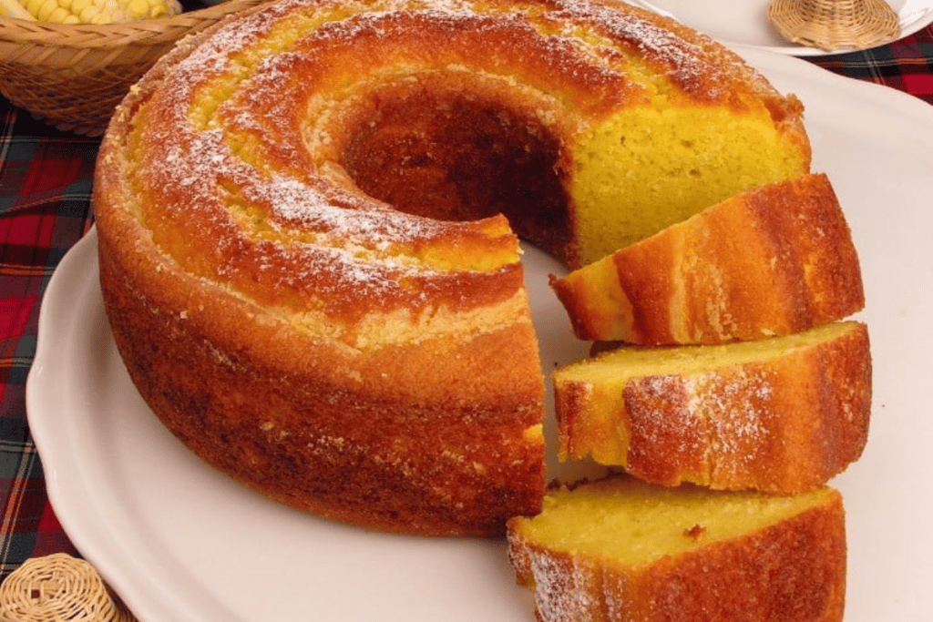 Bolo De Fubá Com 3 Ingredientes