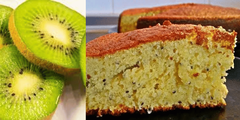 Bolo de Kiwi Fácil Liquidificador