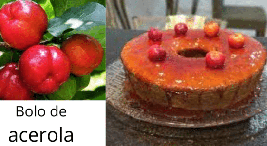 Receita de Bolo de Acerola