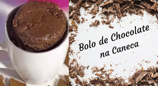 Bolo de Chocolate na Caneca