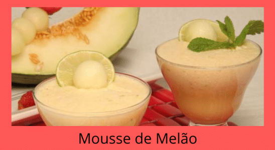 Mousse de Melão Muito Saboroso