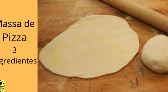 Massa de Pizza 3 Ingredientes